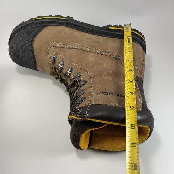 Chinook Footwear Tarantula 8” Work Boots Safety Toe Mens Size 11.5 Tan Lace Up - Picture 6 of 11